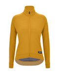 SANTINI Tricou de cilism pentru iarnă cu mânecă lungă - RTR - galben