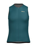 SANTINI Tricoul de ciclism fără mâneci - OPAL - albastru