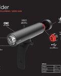 KNOG lumină - PWR RIDER - negru