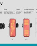 KNOG farul din spate - BLINDER V TRAFFIC - roșu