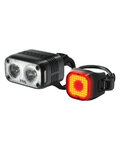 KNOG set de lumini - BLINDER ROAD 600 & MINI REAR - negru