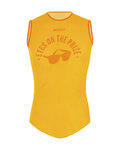 SANTINI Tricou de ciclism fără mâneci - UCI EYES - portocaliu