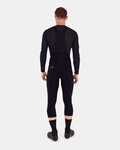 SANTINI Pantaloni de ciclism 3/4 cu bretele - CARGO - negru