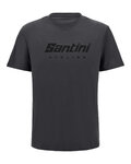 SANTINI Tricou de ciclism cu mânecă scurtă - BRAND - gri
