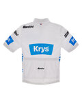 SANTINI Tricou de ciclism cu mânecă scurtă - TDF BEST YOUNG RIDER - alb