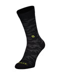 SCOTT Șosete clasice de ciclism - TRAIL CAMO CREW - negru/galben