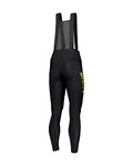 SCOTT Pantaloni de ciclism lungi cu bretele - RC PRO W/O PAD - negru/galben