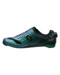 SCOTT Pantofi de ciclism - TRI CARBON - negru/verde/albastru
