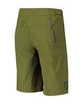 SCOTT Pantaloni scurți de ciclism fără bretele - ENDURANCE LS/FIT W/PAD - verde