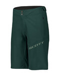 SCOTT Pantaloni scurți de ciclism fără bretele - ENDURANCE LS/FIT W/PAD - verde