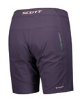 SCOTT Pantaloni scurți de ciclism fără bretele - ENDURANCE LS/FIT W/PAD W - mov