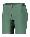 SCOTT Pantaloni scurți de ciclism fără bretele - ENDURANCE LS/FIT W/PAD W - verde