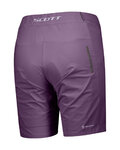 SCOTT Pantaloni scurți de ciclism fără bretele - ENDURANCE LS/FIT W/PAD - mov