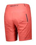 SCOTT Pantaloni scurți de ciclism fără bretele - ENDURANCE LS/FIT W/PAD - roșu