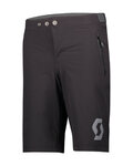 SCOTT Pantaloni scurți de ciclism fără bretele - TRAIL 10 LS/FIT W/PAD JR - negru