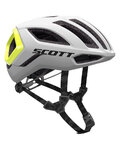 SCOTT Cască de ciclism - CENTRIC PLUS - alb/galben