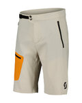 SCOTT Pantaloni scurți de ciclism fără bretele - EXPLORAIR LIGHT - gri/portocaliu