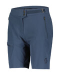 SCOTT Pantaloni scurți de ciclism fără bretele - EXPLORAIR LIGHT W - albastru deschis