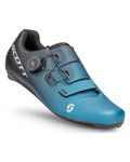 SCOTT Pantofi de ciclism - TEAM BOA - negru/turcoaz