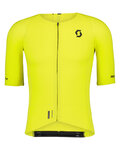 SCOTT Tricou de ciclism cu mânecă scurtă - ULTIMATE GRAPHENE - galben