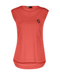 SCOTT Tricou de ciclism cu mânecă scurtă - TRAIL FLOW W - roșu