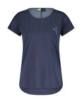 SCOTT Tricou de ciclism cu mânecă scurtă - TRAIL FLOW DRI SS W - albastru
