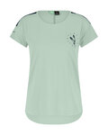 SCOTT Tricou de ciclism cu mânecă scurtă - TRAIL FLOW DRI SS W - verde deschis
