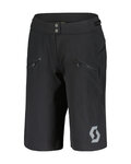 SCOTT Pantaloni scurți de ciclism fără bretele - TRAIL VERTIC PRO W/PAD W - negru