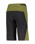SCOTT Pantaloni scurți de ciclism fără bretele - TRAIL VERTIC PRO W/PAD W - verde/negru