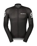 SCOTT Tricou de ciclism cu mânecă lungă de vară - PRO - negru