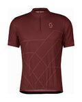 SCOTT Tricou de ciclism cu mânecă scurtă - TEAM 20 - bordo