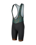 SCOTT Pantaloni scurți de ciclism cu bretele - TEAM - verde/negru