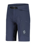 SCOTT Pantaloni scurți de ciclism fără bretele - EXPLORAIR TECH - albastru