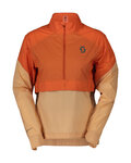 SCOTT Jachetă rezistentă la vânt de ciclism - ENDURANCE ANORAK WB W - portocaliu/bej