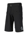 SCOTT Pantaloni scurți de ciclism fără bretele - TRAIL VERTIC PRO W/PAD - negru