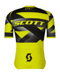 SCOTT Tricou de ciclism cu mânecă scurtă - PREMIUM CLIMBER - galben/negru