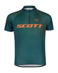 SCOTT Tricou de ciclism cu mânecă scurtă - RC JERSEY - verde