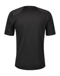SCOTT Tricou de ciclism cu mânecă scurtă - DEFINED TECH SS - negru