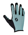 SCOTT Mănuși cu degete lungi de ciclism - TRACTION - albastru deschis/negru