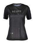 SCOTT Tricou de ciclism cu mânecă scurtă - TRAIL FLOW SS W - negru/galben