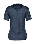 SCOTT Tricou de ciclism cu mânecă scurtă - TRAIL FLOW SS W - albastru/verde