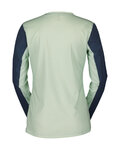 SCOTT Tricou de ciclism cu mânecă lungă de vară - TRAIL VERTIC LS W - verde/albastru
