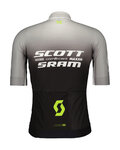SCOTT Tricou de ciclism cu mânecă scurtă - SRAM PRO - negru/alb