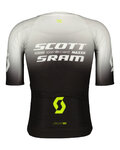 SCOTT Tricou de ciclism cu mânecă scurtă - SRAM AERO - negru/alb