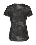 SCOTT Tricou de ciclism cu mânecă scurtă - DRI TIE DYE W - negru