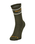 SCOTT Șosete clasice de ciclism - RETRO CASUAL CREW PAK-3 - verde