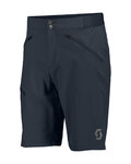 SCOTT Pantaloni scurți de ciclism fără bretele - EXPLORAIR LIGHT - albastru