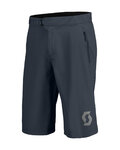 SCOTT Pantaloni scurți de ciclism fără bretele - TRAIL VERTIC W/PAD - albastru