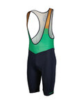 SCOTT Pantaloni scurți de ciclism cu bretele - BIB RC TEAM ++ - albastru/verde/maro