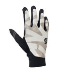 SCOTT Mănuși cu degete lungi de ciclism - TRACTION LF - alb/negru/gri